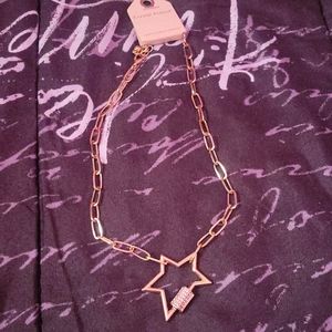Star gold necklace